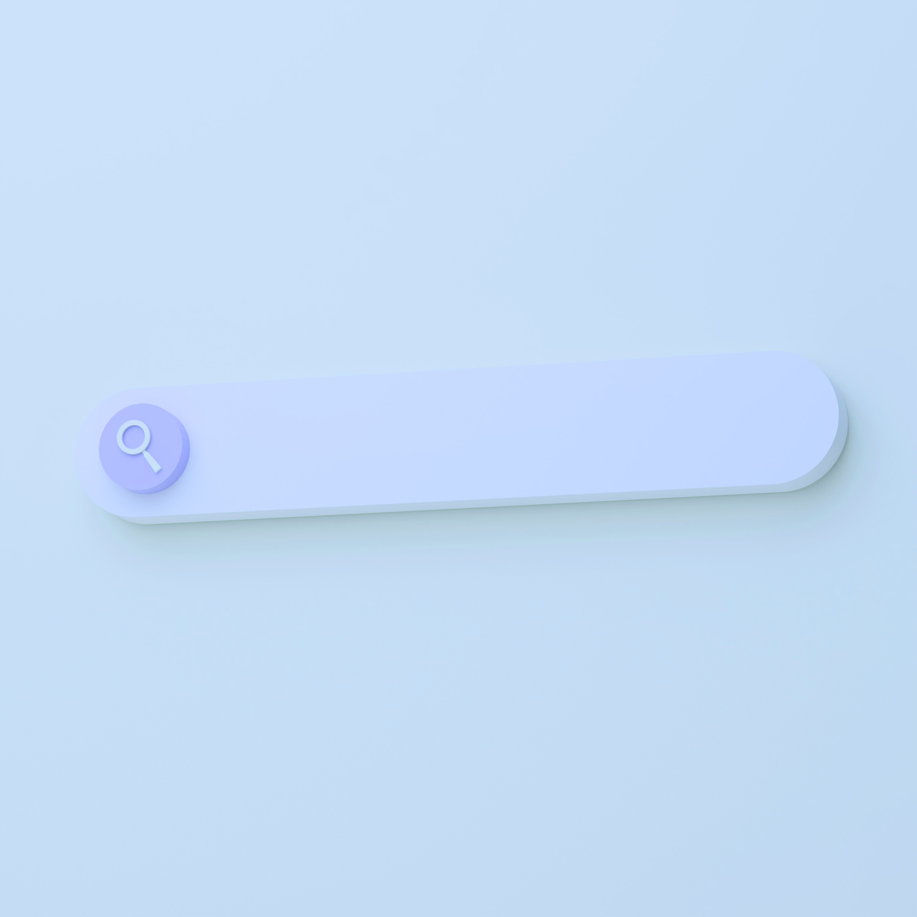 3D rendered search bar